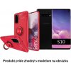 Multifunkčné magnetické púzdro Luxria Ring pre Samsung - Červené Samsung: Galaxy S10