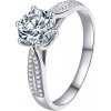 Strieborný prsteň Royal Fashion HA-XJZ007-SILVER-MOISSANITE-ZIRCON Veľkosť: 5 (EU: 49-50)