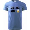 Je mi 50 pivo - Klasické pánske tričko vyššej gramáže - XL ( Svetlomodrá )