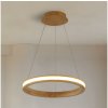| Brilagi - závesný LED luster na lanku UMEA WOOD, 30 W, 230 V, priemer 40 cm, drevený | BRI446
