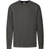 Mikina pánska Fruit of the Loom Lightweight Set-In Sweat - svetlo čierna, L