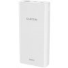 CANYON powerbanka PB-2001, 20000mAh Li-poly, Input 5V/2A microUSB + USB C, Output 5V/2.1A USB-A, bílá