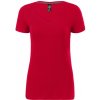 MALFINI PREMIUM Tričko Action V-neck, dámské, krátký rukáv MAL-7017114 M Červená formula