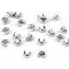 Koncovka na špirálový a kovový zips No 3; 5; 8; 10 horný - (8 mm) nikel (10 g)