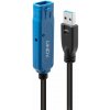 Kábel USB 3.2 Gen 1, A-A M/F 8m, 5Gbps, predlžovací, čierny, aktívny, PRO, reťazitelný