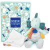 Doudou et Compagnie Paris Doudou darčeková sada dinosaurus s dekou zelený 25 cm