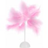 Vergionic 7122 Stolná LED lampička s perím 40 cm ružová