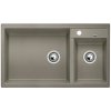 Blanco Metra 9, silgranitový drez 860x500x190 mm, 2-komorový, svetlá hnedá, BLA-517364