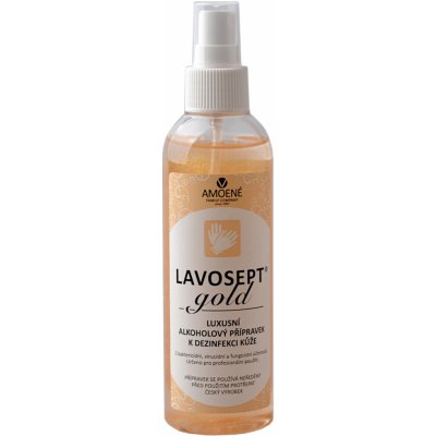 Lavosept Gold Višňa luxusné dezinfekcia kože na ruky pre profesionálne použitie viac ako 75% alkoholu 200 ml