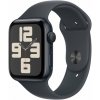 Chytré hodinky Apple Watch SE 40mm Temne atramentový hliník s temne atramentovým športovým remienkom - M/L (MXE93QC/A)