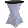 TENTino Elastická čiapka STANDARD na dosku bistro stola 80 cm VIAC FARIEB Farba obrusu: ČIERNA / BLACK