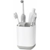 JOSEPH Stojan na kefky easyStore ™ Toothbrush Caddy, malý, biely / šedý 70509