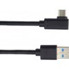 PremiumCord ku31cz2bk USB typ C/M zahnutý konektor 90° - USB 3.0 A/M, 2m