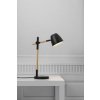 NORDLUX Theo stolná lampa čierna, drevo, GU10, nastaviteľná, dizajn