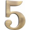COBRA Číslica 5 - 5 cm, česaný bronz