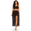 Dámska plážová sukňa Dancing 3 DAN03-19 Black - Self 44