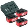 METABO Set akumulátorov s nabíjačkou 18V 3x5,2Ah 685048000