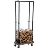 Design-Shop Forks 30x60x150 industriálny čierny kov drevo