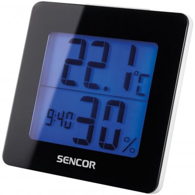 Sencor Sencor - Meteostanica s LCD displejom a budíkom 1xAA čierna FT0109 + záruka 3 roky zadarmo