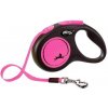 FLEXI New Neon Leash pink M - 5m do 25kg - opasok