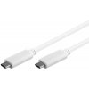 PremiumCord ku31cc1w USB-C/male - USB-C/male, 1m, bílý