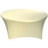TENTino Elastický obrus STANDARD na okrúhly stôl 122 cm Farba obrusu: KRÉMOVÁ / IVORY