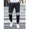 Pánske čierne camo tepláky Dstreet UX4429