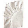 Plachta do postieľky s gumičkou Sroka Białoboka bodky 120x60cm