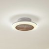Stropný ventilátor Lindby LED Mamuti, farba dreva, tichý, 55 cm - 10022135