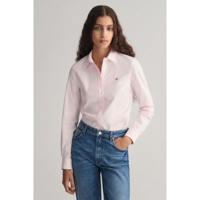 Gant slim stretch oxford shirt ružová