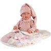 LORens 84450 NEW BORN - realistická bábika bábätko so zvukmi a mäkkým látkovým telom - 44 cm