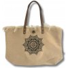 AWM Prírodná Taška s Koženými Rukoväťami - Mandala 1ks