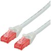Roline 21.15.2564 RJ45 sieťové káble, prepojovacie káble CAT 6 U/UTP 1.50 m biela netienený, bez halogénov, samozhášavý 1 ks; 21.15.2564