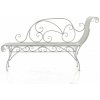 Záhradná lavica Karma, antická biela