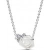PANDORA náhrdelník Biela ruža 393206C01-45
