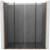 Mexen Velar L Duo posuvné sprchové dvere 170 cm, grafit, brúsená meď - 871-170-003-42-65