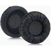 Náhradné náušníky pre slúchadlá Sennheiser PX100, PX200, PMX200, UE3000 a UE3500 - čierne, kožené