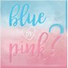 Amscan Servítky Blue or Pink ? 33 x 33 cm