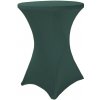 Elastický obrus na koktejlový bistro stôl 80 cm VIAC FARIEB Farba obrusu: TMAVOZELENÁ / WILLOW GREEN