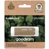 Goodram USB flash disk, USB 3.0, 16GB, UME3 ECO FRIENDLY, hnedý, UME3-0160EFR11, USB A, s krytkou