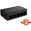 Tenda SG105M - 5x Gigabit Desktop Ethernet Mini Switch, 10/100/1000 Mb/s, 10Gb/s, fanless