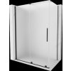 MEXEN/S - Velár sprchovací kút, posuvné dvere 150 x 80, dekor, čierna 871-150-080-31-70