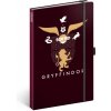 Notes Harry Potter – Gryffindor, linajkovaný, 13 × 21 cm
