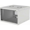 Intellinet Network Cabinet Wall Mount (Basic) 6U 400mm Deep Grey Flatpack Max 50kg Glass Door 19 Parts for wall installation not included Three Year Warranty