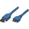 Kábel USB Techly USB-A - micro-B 2 m Niebieski (ICOC-MUSB3-A-020)