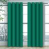 Jednofarebný záves - Smaragdovozelený Uchytenie závesu: Dekoračné krúžky