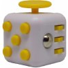 Fidget Cube antistresová kocka Bílo žlutá