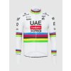 PISSEI Cyklistický dres s dlhým rukávom letný - TADEJ POGACAR WORLD CHAMP REPLICA - biela