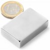 SOLLAU Neodymový magnet hranol 40x25x10 mm, N40, ponikelovaný