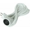 Solight predlžovací kábel - spojka, 1 zásuvka, biela, 10m PS06